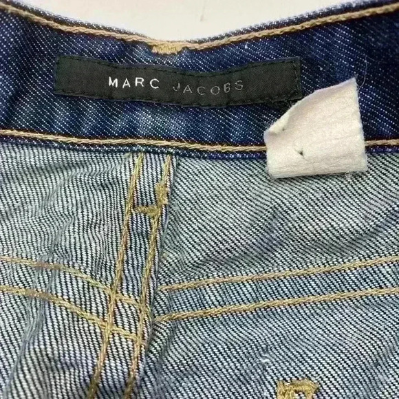 Marc Jacobs jean skirt women blue medium denim straight pencil pockets size 6 - Picture 4 of 8